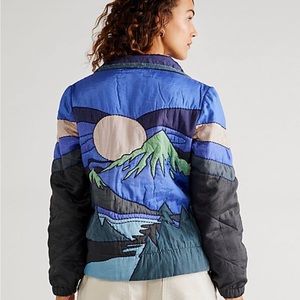 Free People Magic Mountain quilted puffer jacket.